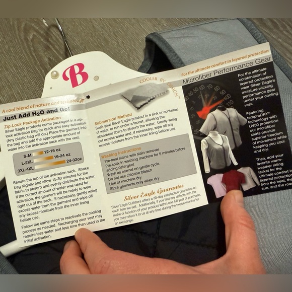 NWT Silver Eagle Outfitters Cooling Vest LARGE Women’s Biker Motorcycle Outdoor - Picture 5 of 10